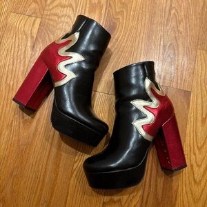 Forever 21 Deadstock 2017 Flame Booties